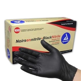 Black Nitrile Exam Gloves Powder Free